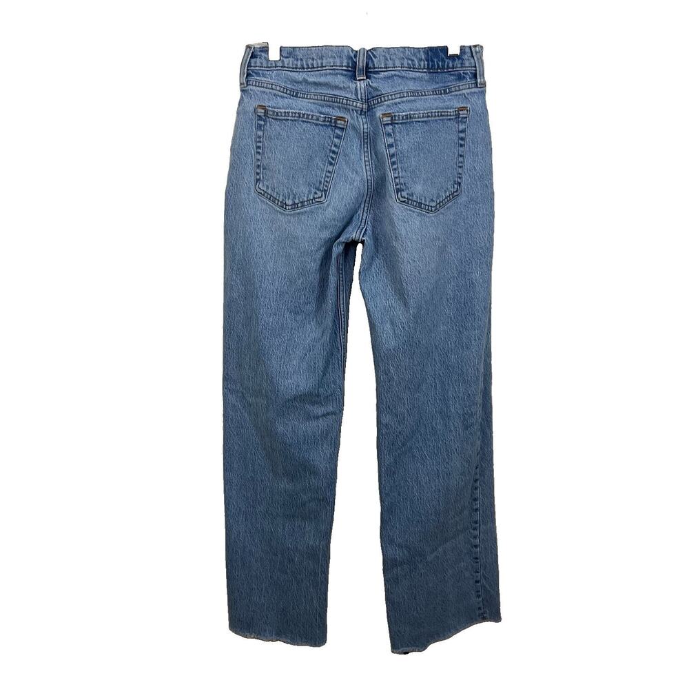 Abercrombie & Fitch The Baggy Low Rise Denim Jeans Womens 26 2R Light Wash - Picture 2 of 4